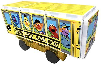 sesame street magna tiles bus