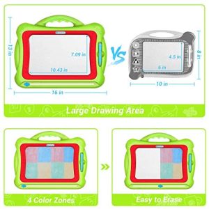 Magnetic Drawing Board Pad For Kids And Toddlers - 16 Inch Large