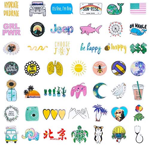 cute vsco stickers 50pcs attractive trendy aesthetic stickers for water bottles vinyl laptop stickers for teens girls guitar phone car skateboards stickers popular element decals homefurniturelife online store