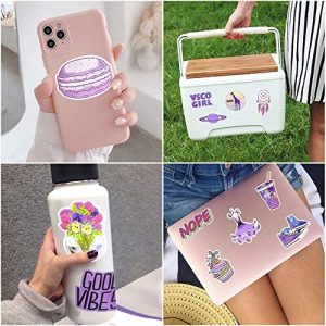 Purple Stickers for Water Bottle Purple Aesthetic Stickers for