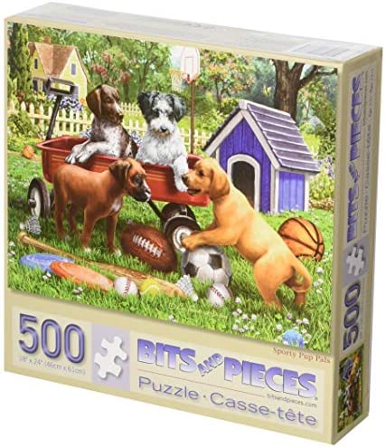 Bits and Pieces – 500 Piece Jigsaw Puzzle for Adults – Sporty Pup Pals ...