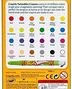 Mini Twistables Crayons, 24 Classic Colors Non-Toxic Art Tools for Kids &  Toddlers 3 & Up, Great for Kids Classrooms Or Preschools, Self-Sharpening  No-Mess Twist-Up Crayons (2 Pack 