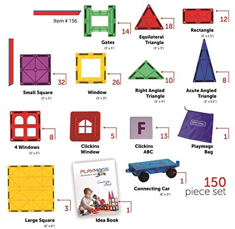 playmags 150 pieces