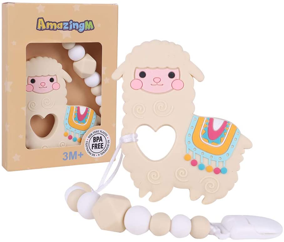 llama teething toy