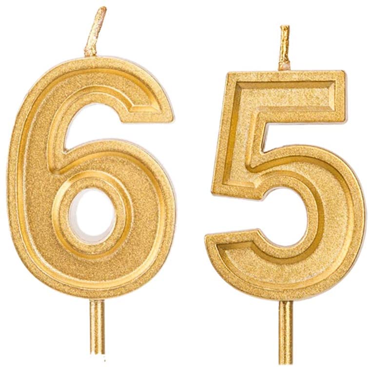 LINGTEER Happy 65th Birthday Gold Rhinestone Cake Topper - Cheers to 6 |  NineLife - United Kingdom