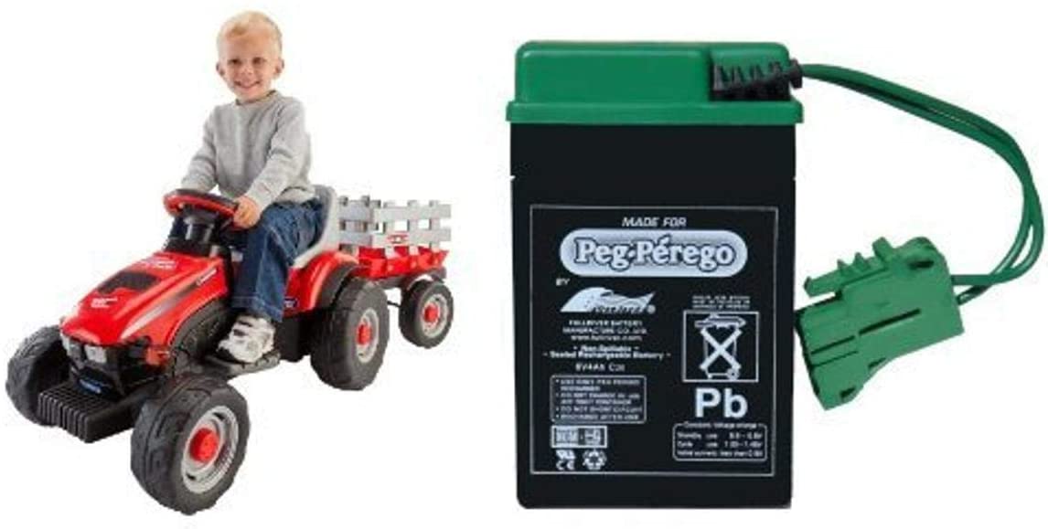 peg perego case tractor battery