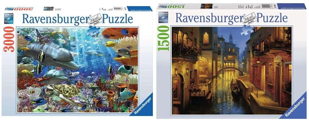 Ravensburger Waters of Venice 1500 Piece Jigsaw Puzzle for Adults –  Softclick Technology Means Pieces Fit Together Perfectly