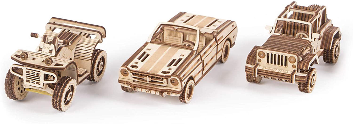 wood model cars kits to build