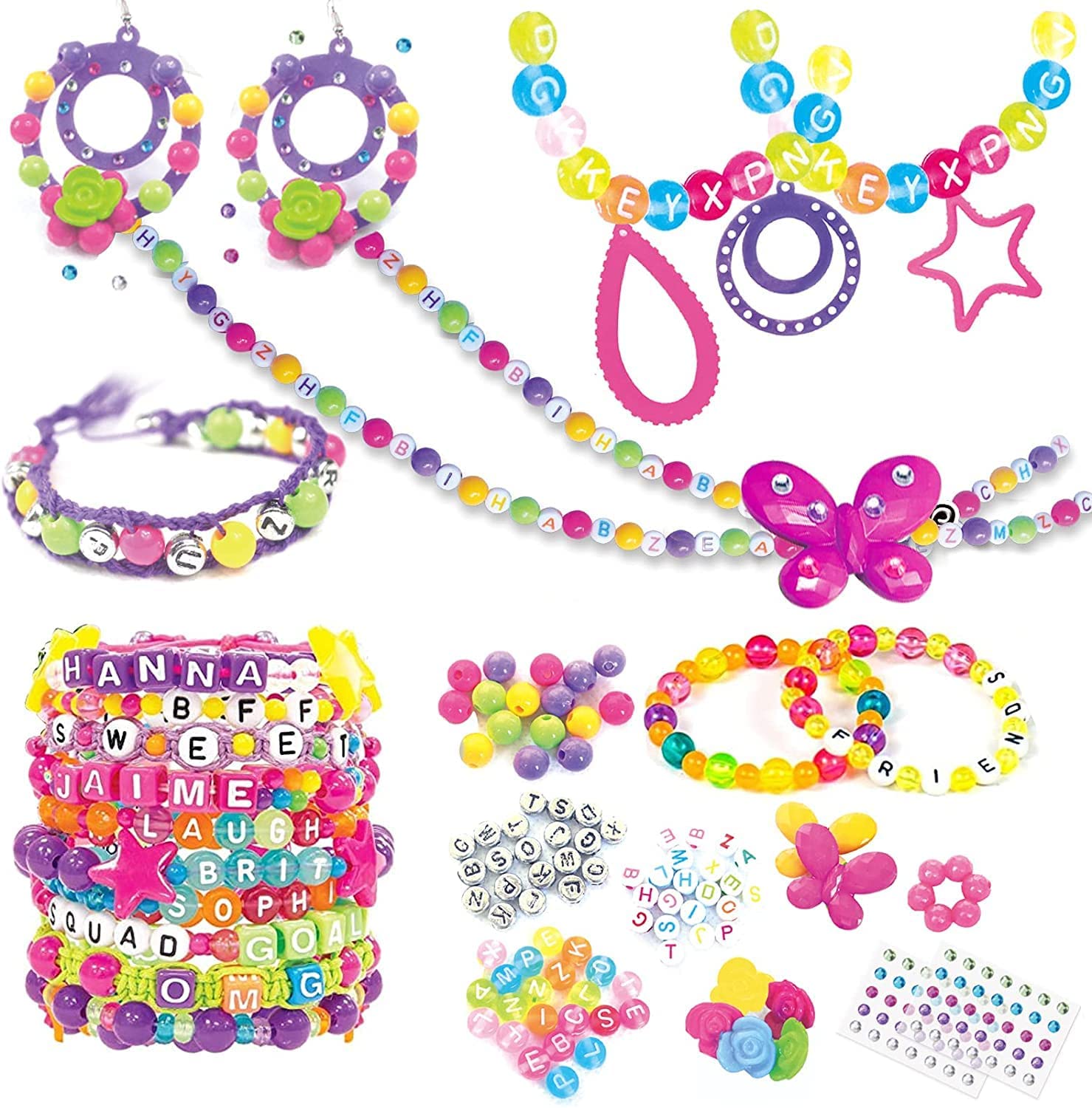 Kids DIY Bracelet Kit, Make 6+ Bracelets  Diy bracelets kit, Beaded  bracelets, Bracelet kits