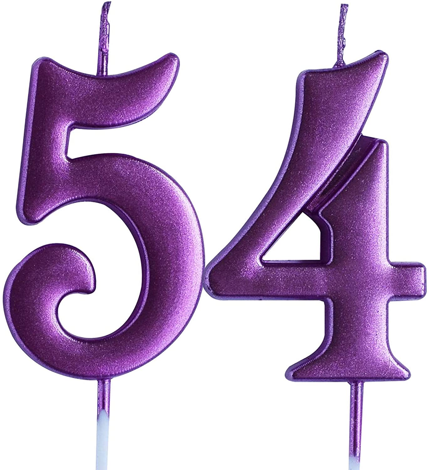 Pink 54th Birthday Candle Number 54 Years Old Candles Cake Topper Woman Party Decorations Supplies Homefurniturelife Online Store