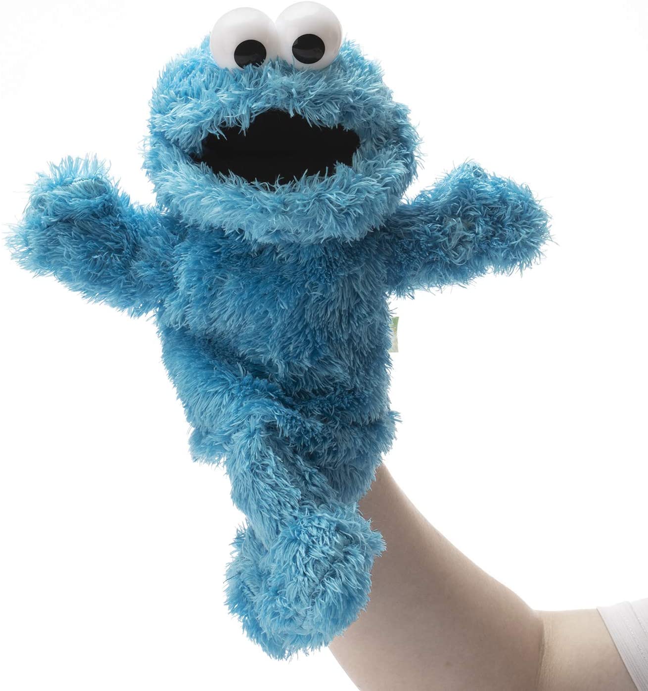 a cookie monster puppet