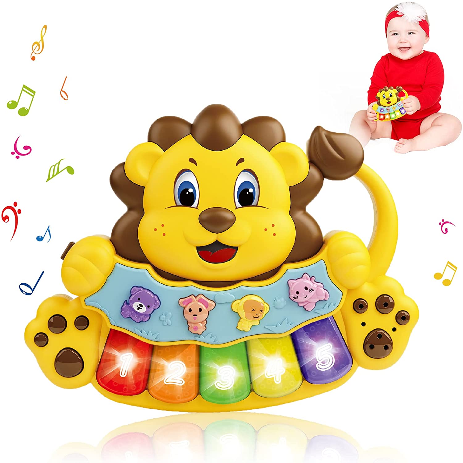 lion piano toy