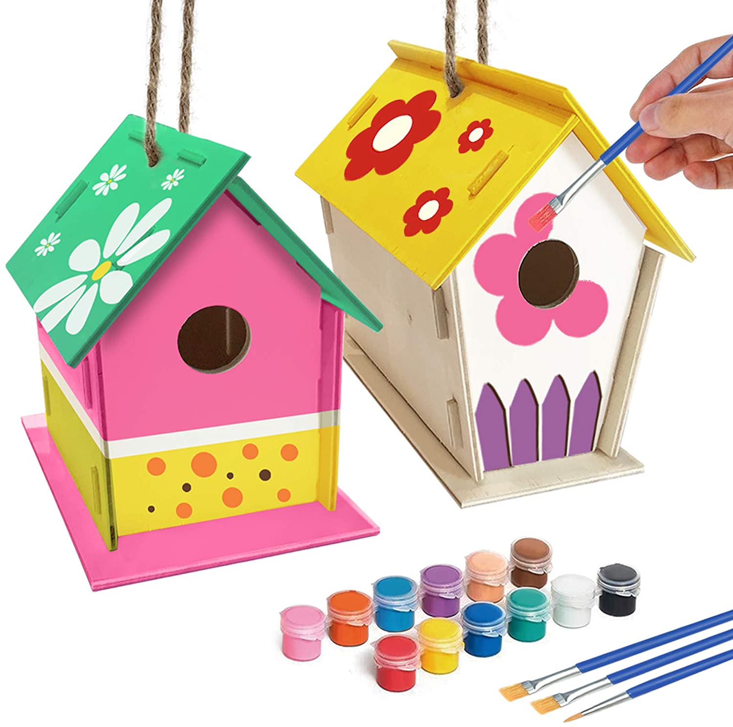 Buy Wholesale China Diy Wood Bird House Kit For Children To Build And Paint  Wooden Bird Houses Kids Crafts & Wooden Bird Houses Kids Crafts at USD 0.96