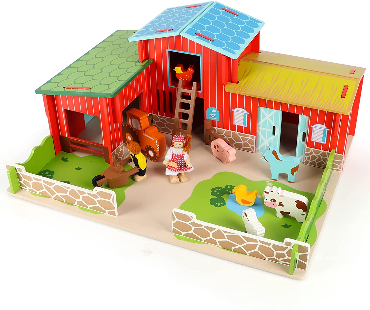 toy farm house set