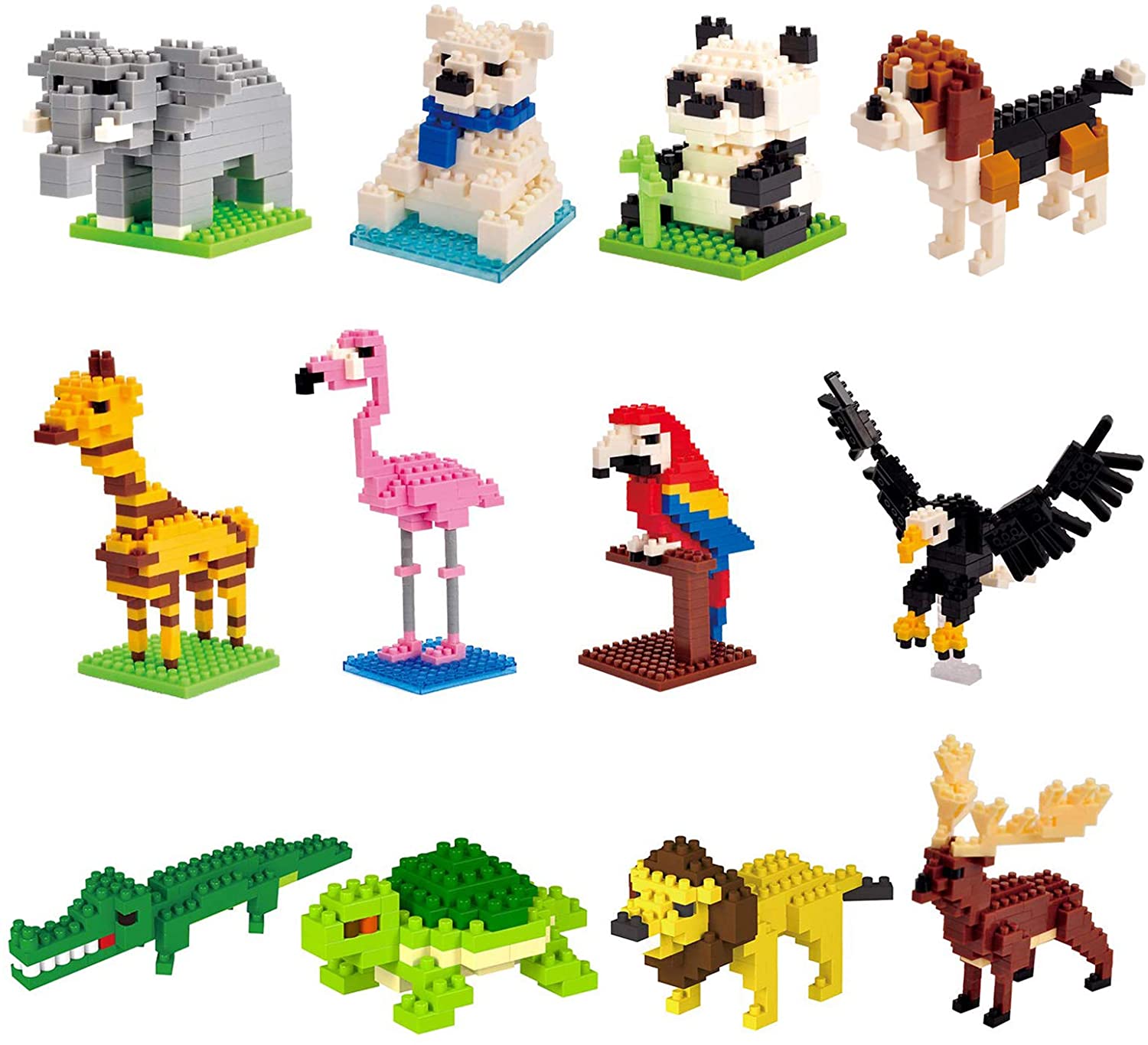 OQMI Animal Building Blocks Set, 8 Different Insect Toy Images, Suitable as  Children's Easter Party Gifts, Carnival Prizes, Birthday