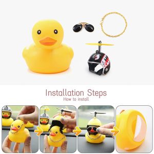 rubber duck with sunglasses and chain