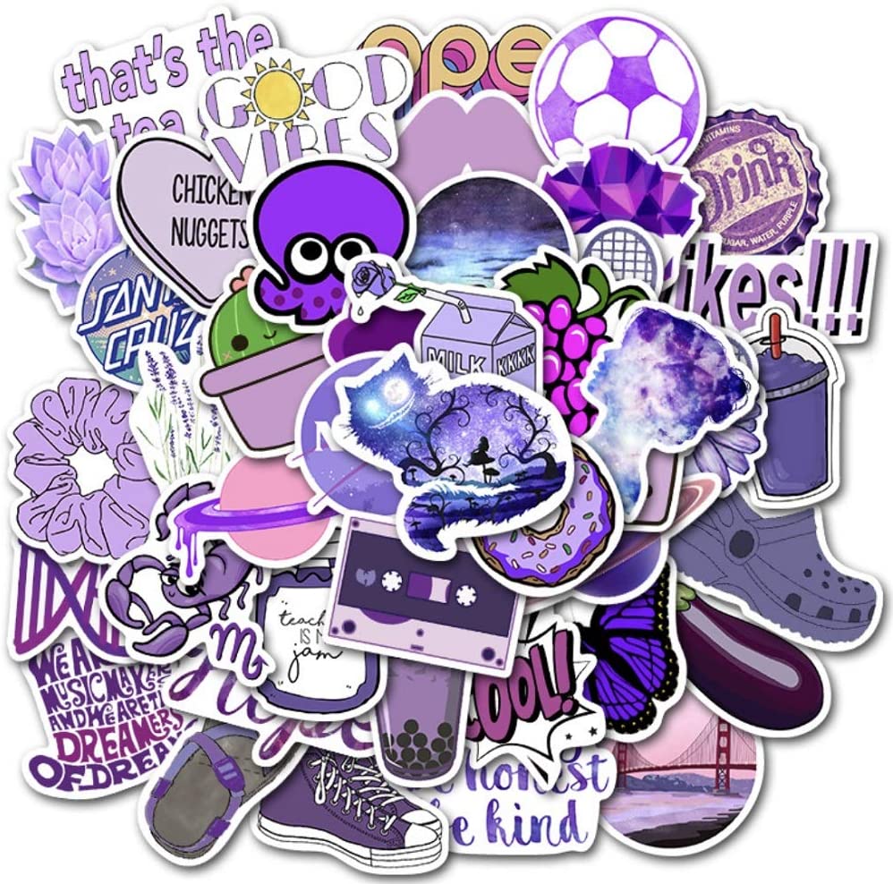 laptop stickers purple