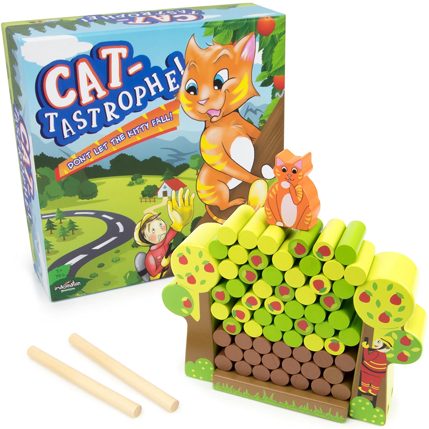 Cat-tastrophe! – Classic Kitty Cat Board Game – Childrens Balancing 