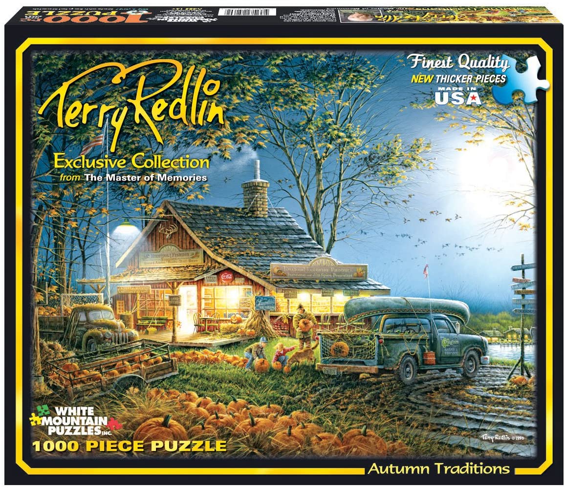 White Mountain Puzzles Autumn Traditions -1000 Piece Jigsaw Puzzle ...