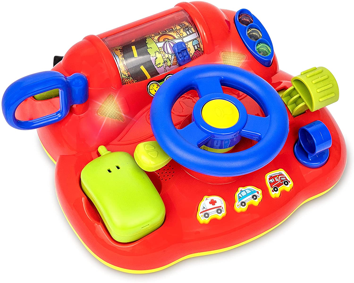 toy car dashboard steering wheel