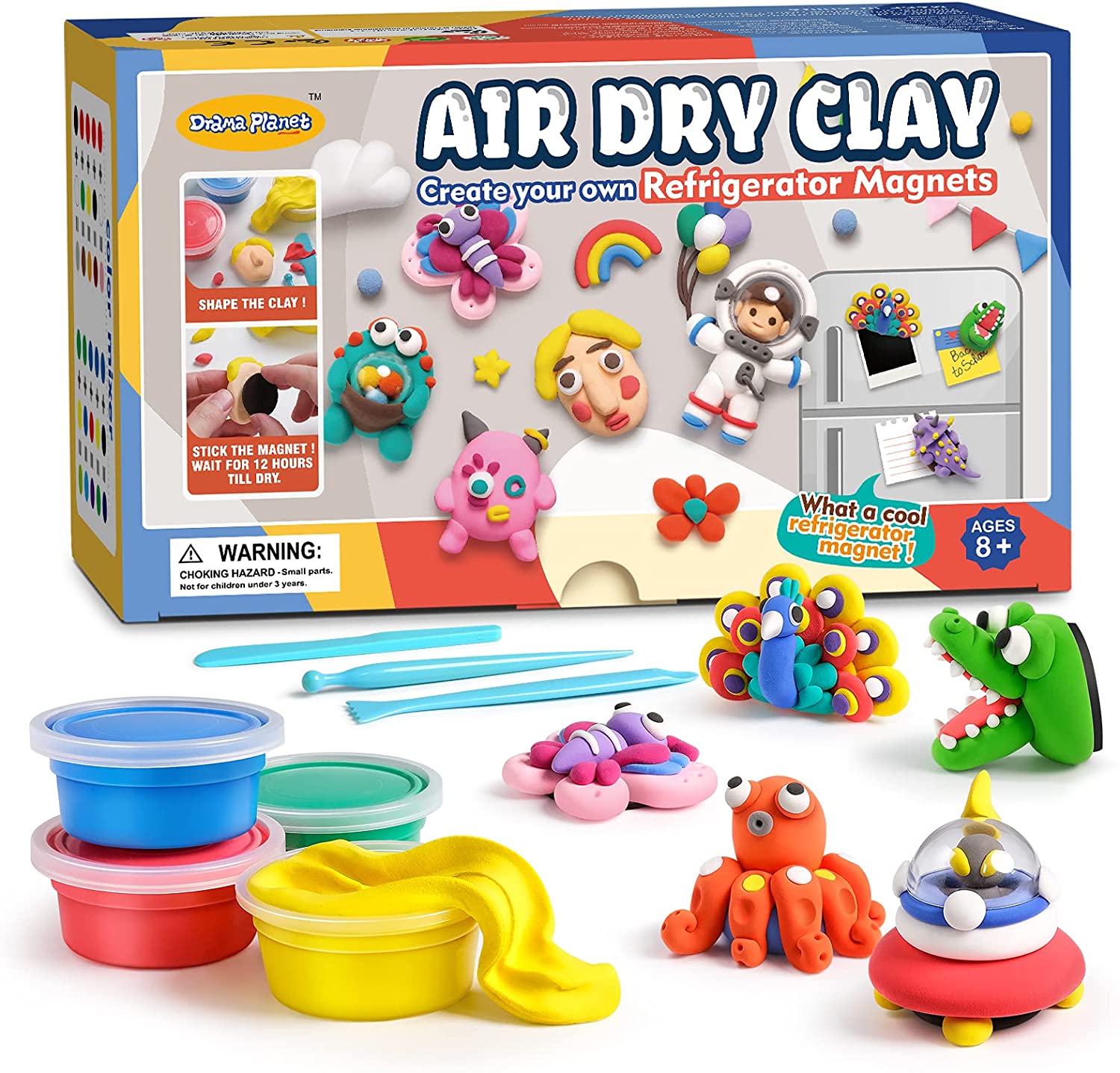 Drama Planet Air Dry Clay Kit for Kids, Create Your Own Refrigerator  Magnets with Modeling Clay, Art Activity Set, Craft Project Gifts for Boys  & Girls - Yahoo Shopping