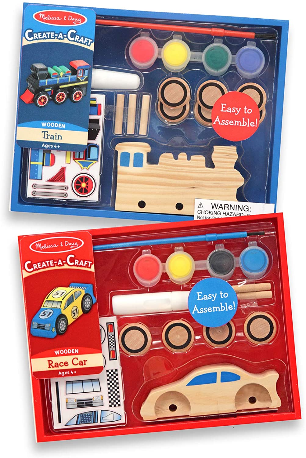 wooden race car craft kit