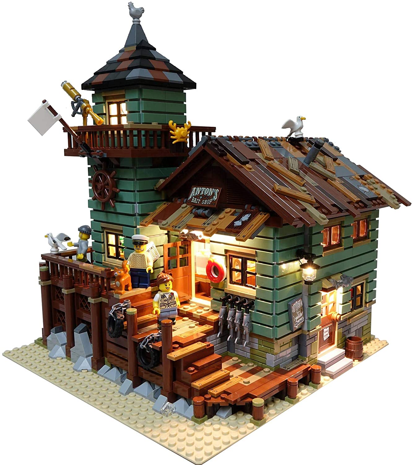Brick Loot Led Lighting Kit For Old Fishing Store – 21310 Set Not Included  – Homefurniturelife Online Store