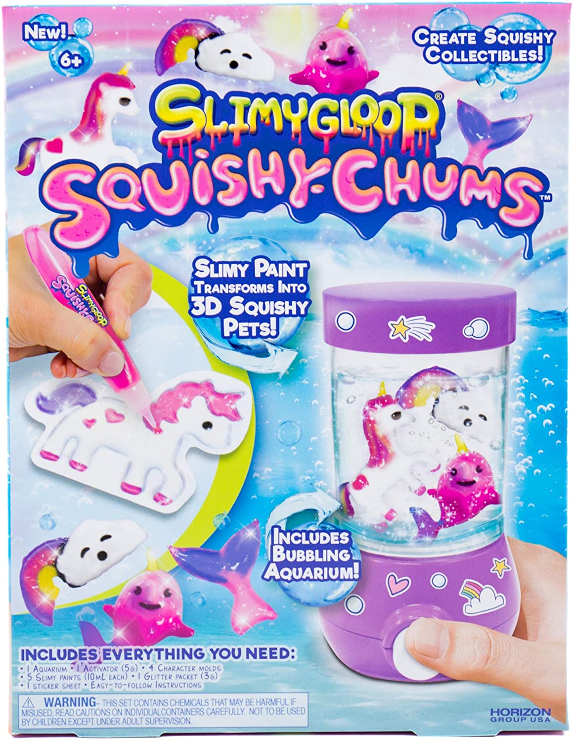 Slimygloop Squishy Chums Mystical Aquarium Box By Horizon Group Usa Multi Homefurniturelife Online Store