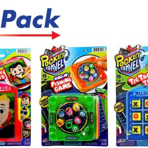 JA-RU Pocket Games Kid Travel Toys Bundle Set (3 Games) Magnetic Fizzy  Face, Tic Tac Toe & Magnetic Fishing. Fidget Toys, Party Favors ADD ADHD,  Stress Toys, Anxiety Toys. # E3 –