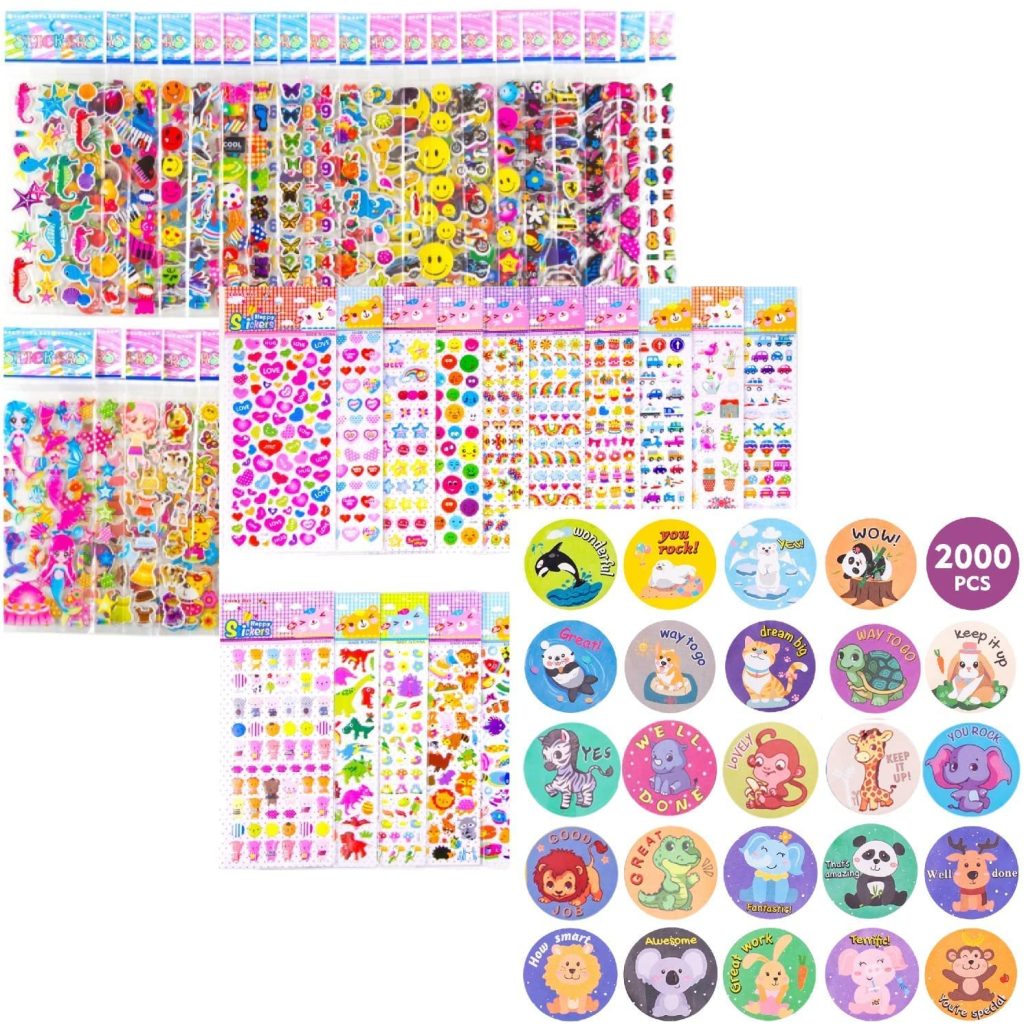 20 Sticker Sheets Girls Stickers for Toddlers + 40 Fun Stickers for ...