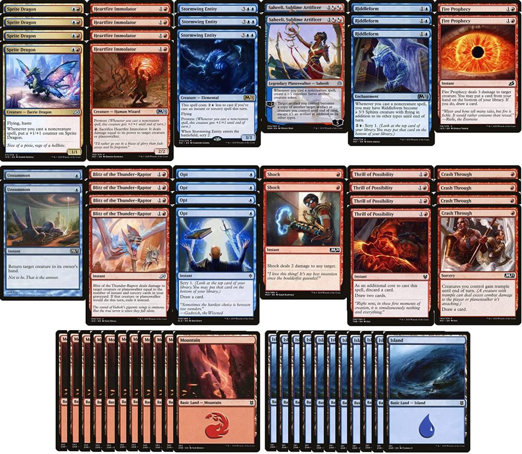 Elite Izzet Prowess Deck Blue Red Very Powerful Modern Legal