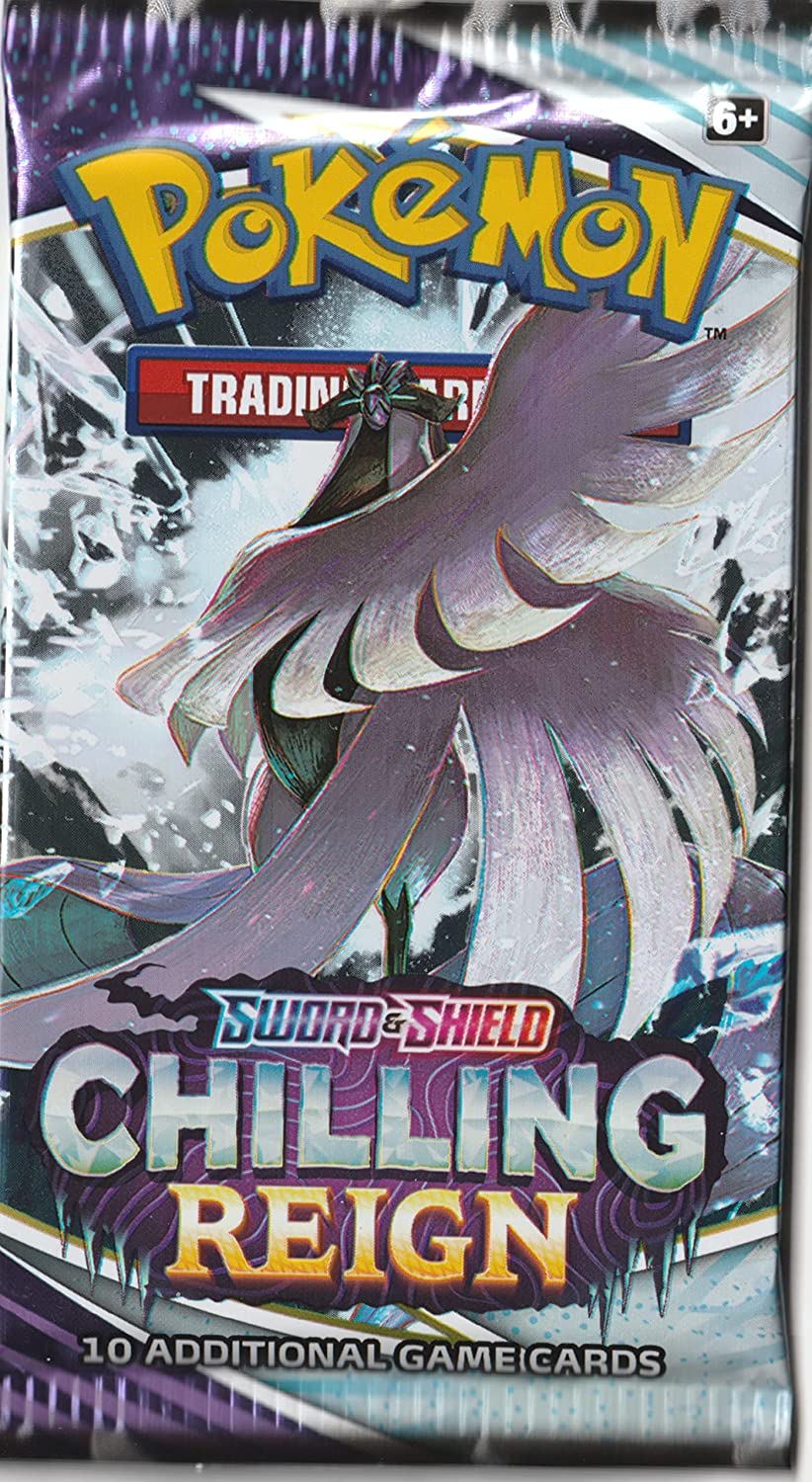 Chilling Reign Booster Pack Pokemon – Single Pack (10 Cards ...