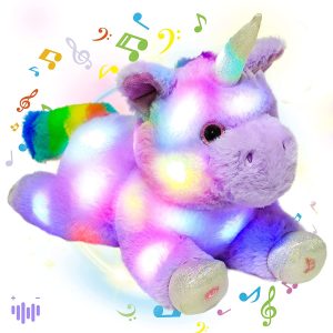 musical stuffed unicorn