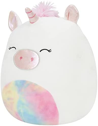 pink and white unicorn squishmallow