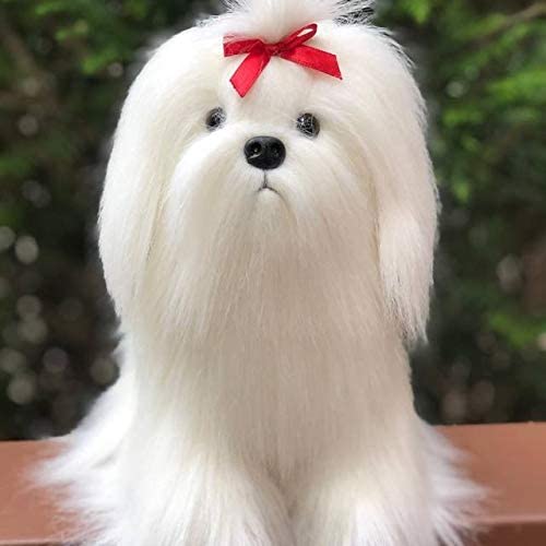 stuffed maltese dog