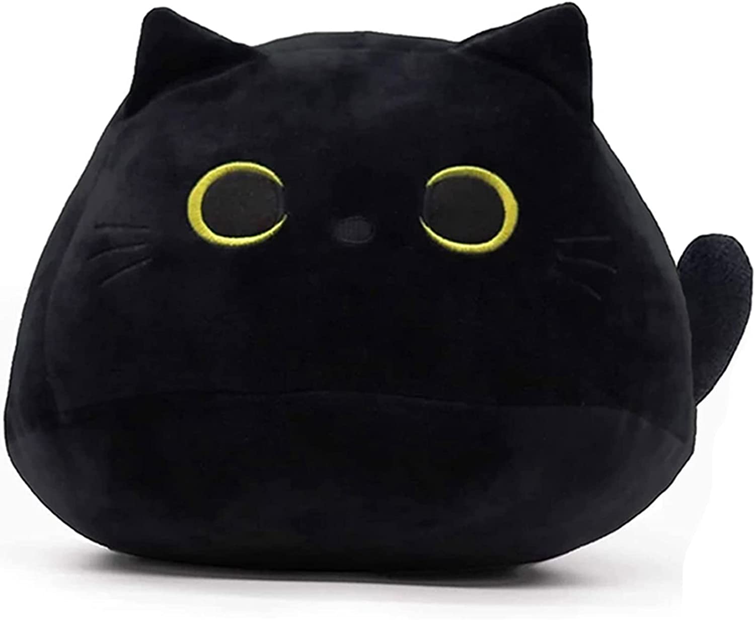 Yoruii Plush Toy Black Cat, Creative Cat Shape Pillow, Cute Cat Plush ...