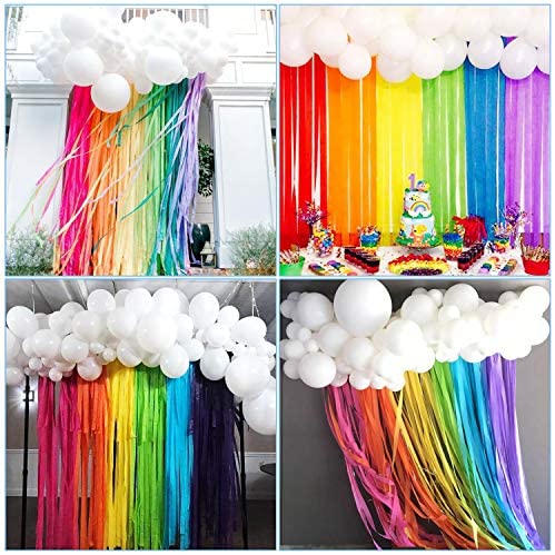 decorating with streamers and balloons