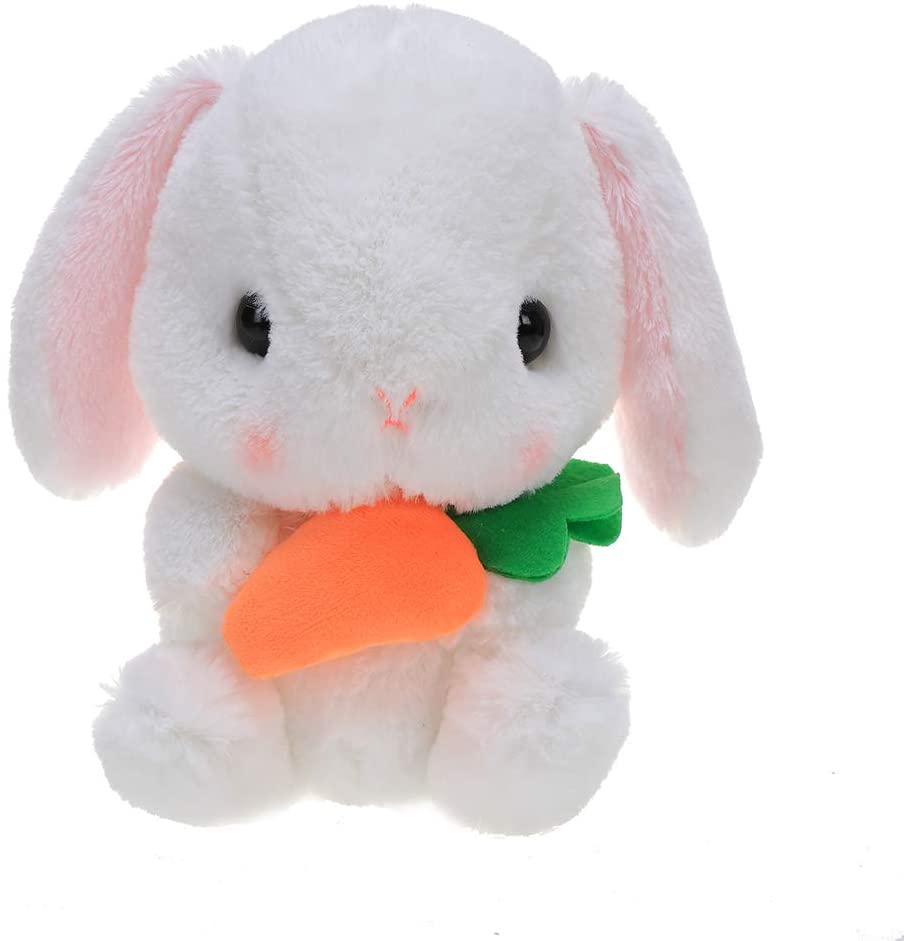 rabbit with carrot soft toy