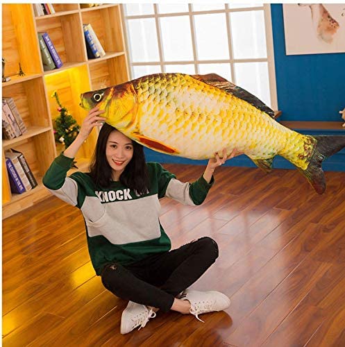 large stuffed fish pillow