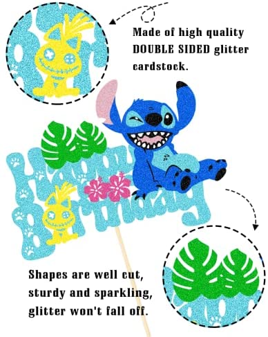 Cute Stit-ch Cartoon Happy Birthday Cake Topper for Movie Lilo & Stitch  Theme Cake Decor Boy Children Cartoon Party Decoration Kids Birthday Party  Decoration Supplies – Homefurniturelife Online Store