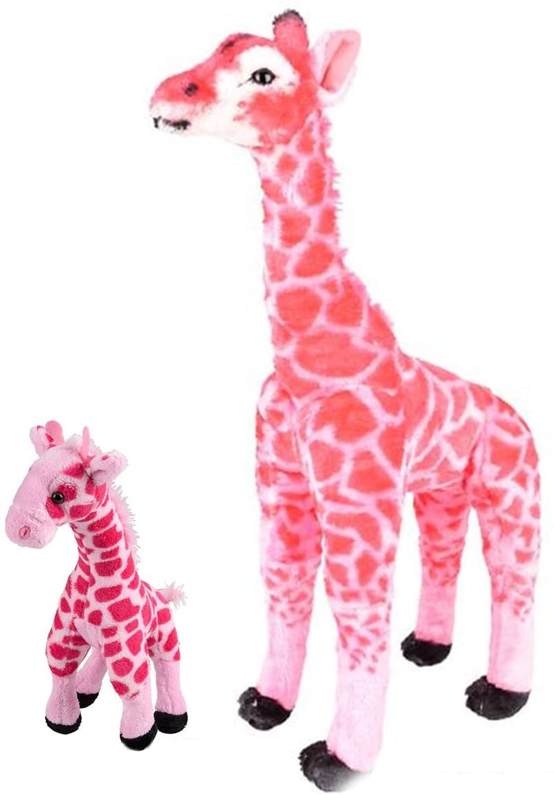 pink giraffe soft toy