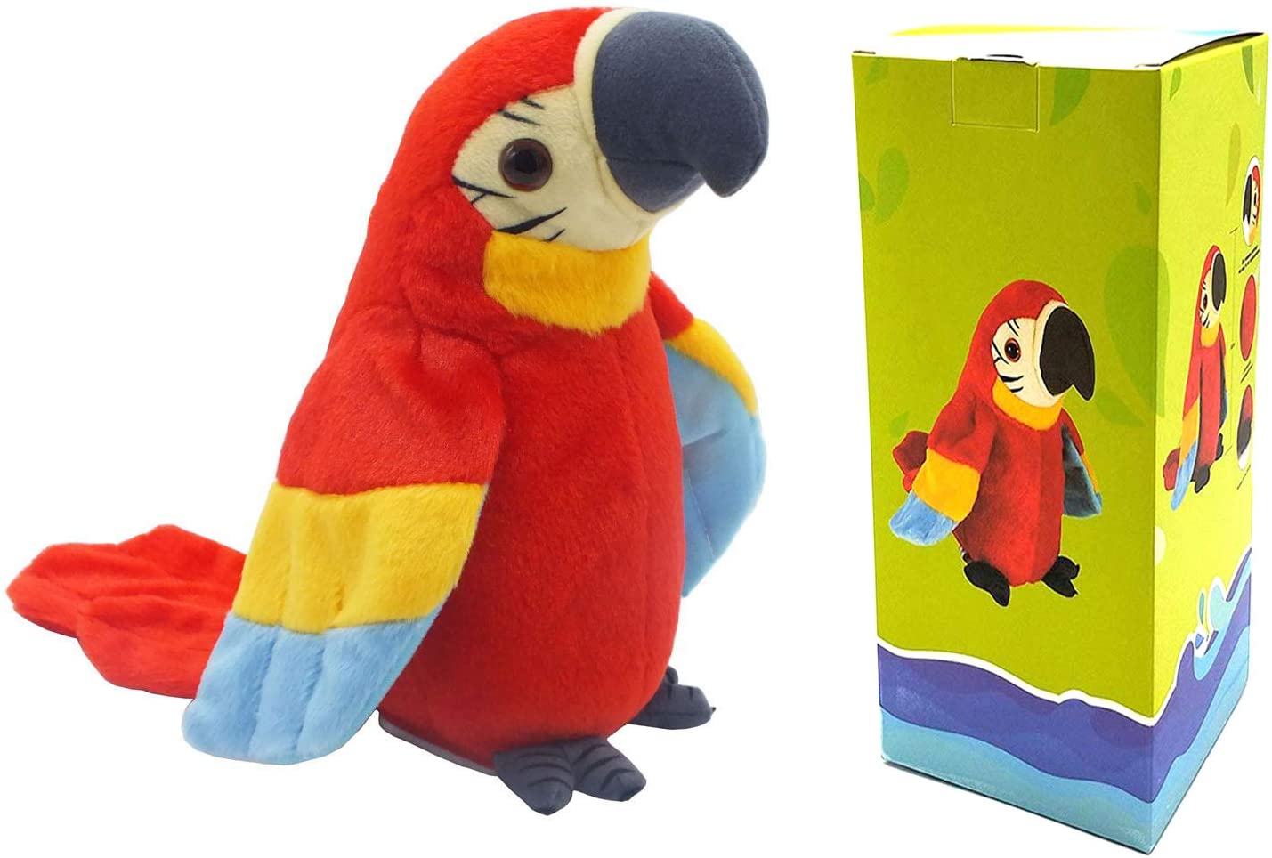 talking stuffed parrot