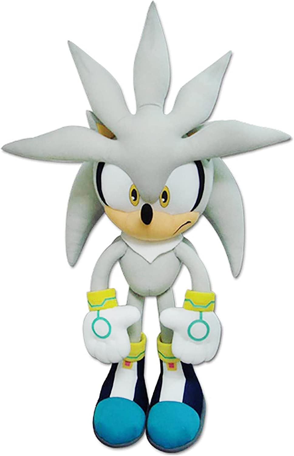 silver sonic the hedgehog plush