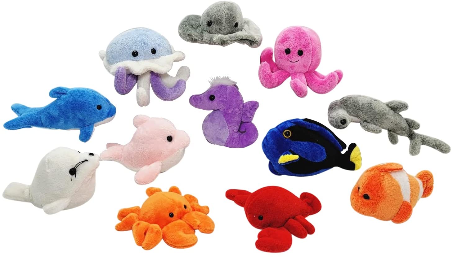  Forest & Twelfth Mini Octopus Plush Toys, 12 Pk Tiny