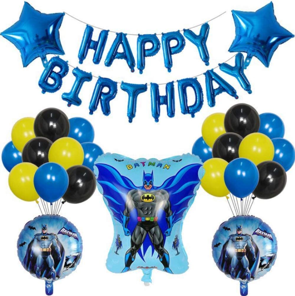 Home, Furniture & DIY Batman Happy Birthday Party Balloon Decoration Kit  Celebrations & Occasions DA7887946