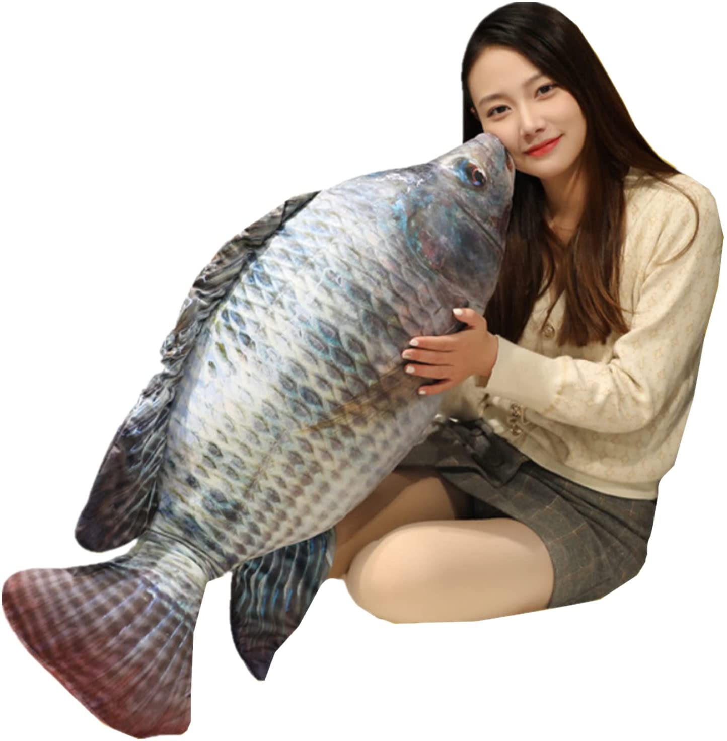 plush fish pillow