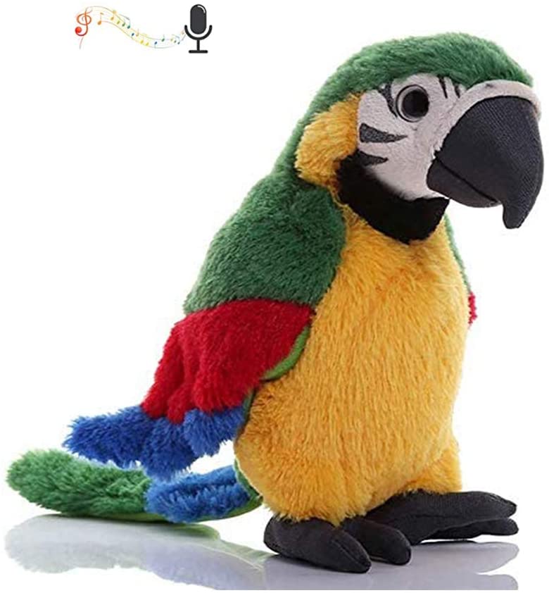 talking parrot soft toy