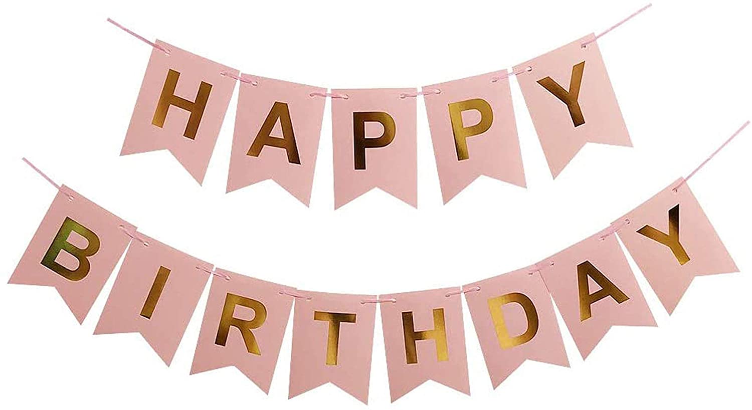 Happy Birthday Banner Pink And Gold Pink Happy Birthday Banner Signs Golden Sparkle Funny Birthday Party  Supplies For Girl Birthday Party Decorations Hanging Decor –  Homefurniturelife Online Store