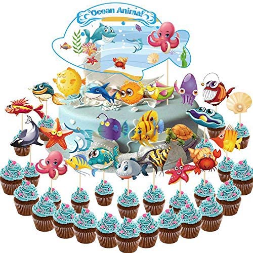 sea creature birthday decorations