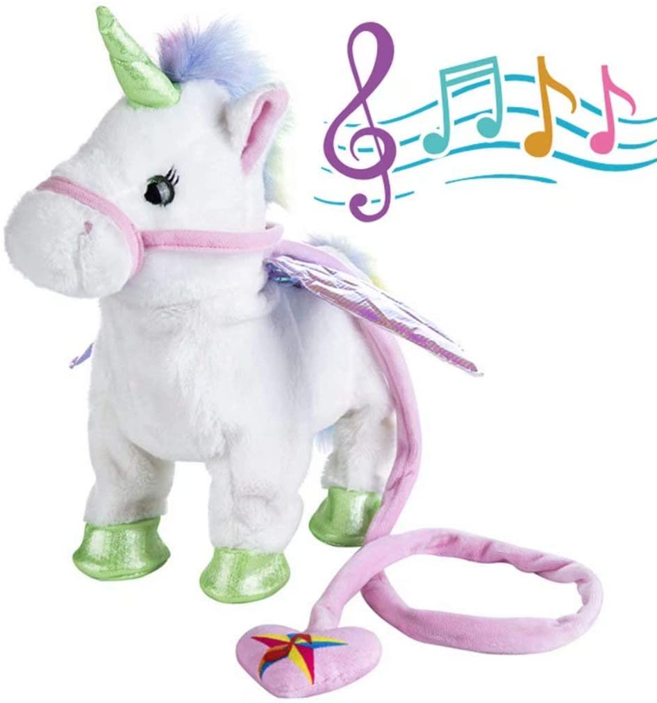 musical stuffed unicorn